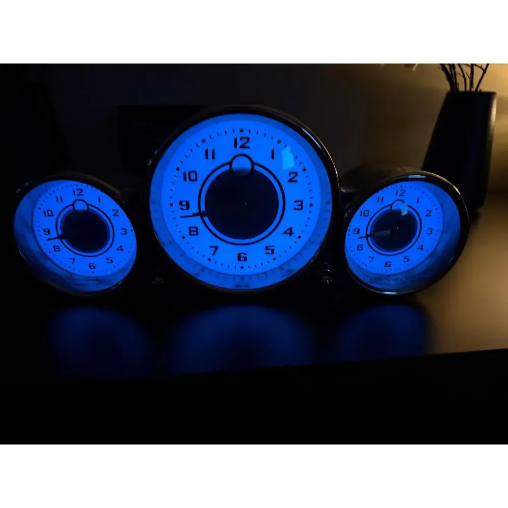Pottery Barn Light Up Dashboard Clock with Box Works Perfectly